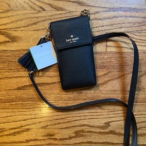 NWT KATE SPADE iPhone Crossbody Bag in BLACK